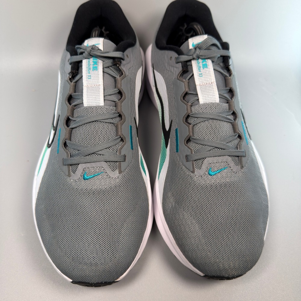Nike Downshifter 13 Mens 11.5 11 1/2 W Wide Running Shoe White Gray Sneaker Low - Picture 3 of 16
